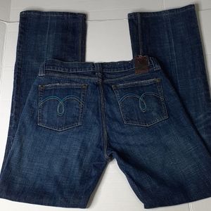 Petrol Heartbreaker Waist 27 Women's Blue Jeans